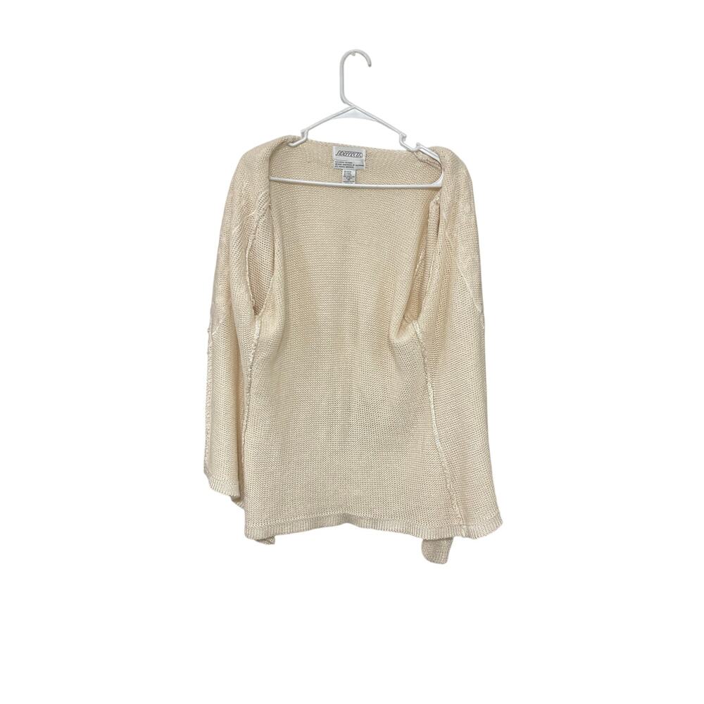 VTG 90s Sideeffects Faux Pearl & Diamond Cardigan Button Size Medium Romantic - Picture 4 of 10